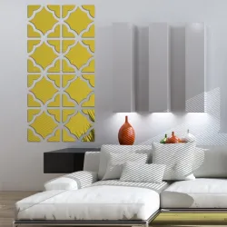 Pegatinas de pared3D espejo acrílico moderno - pegatina de pared
