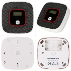 LCD - alarme de gás monóxido de carbono - envenenamento / testador de fumaça - detector - sensor - monitor