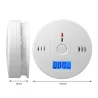 Seguridad de casaMonóxido de carbono / envenenamiento / humo / sensor de gas - detector - alarma - inalámbrico - con LCD