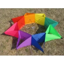 Five-pointed star - colourful kite