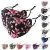 Masque protecteur / bouche - PM2.5 - réutilisable - imprimé floral - 2 pièces