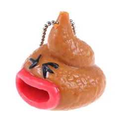 Poop drôle de squishy - pop out language - keychain