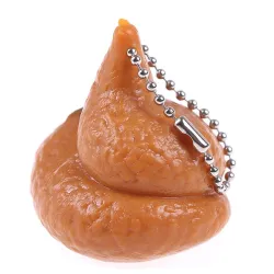 Poop drôle de squishy - pop out language - keychain