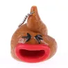Poop drôle de squishy - pop out language - keychain