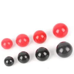 Punainen musta kupari Ball Lever Knob 2pcs (käytetty)