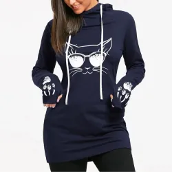 Harajuku Cat - Gedruckte Hoodies