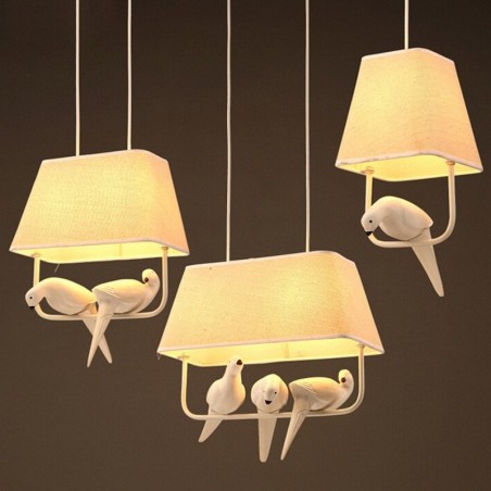 Bird Chandelier Led Lamps - Retro Art (käytetty)