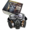 Máscara de gás de cara cheia - Vidros - Segurança - Anti-Dust - Respirador de filtro