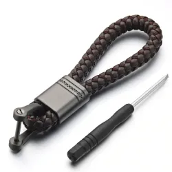 Läder Rope - Bil - KeyChain