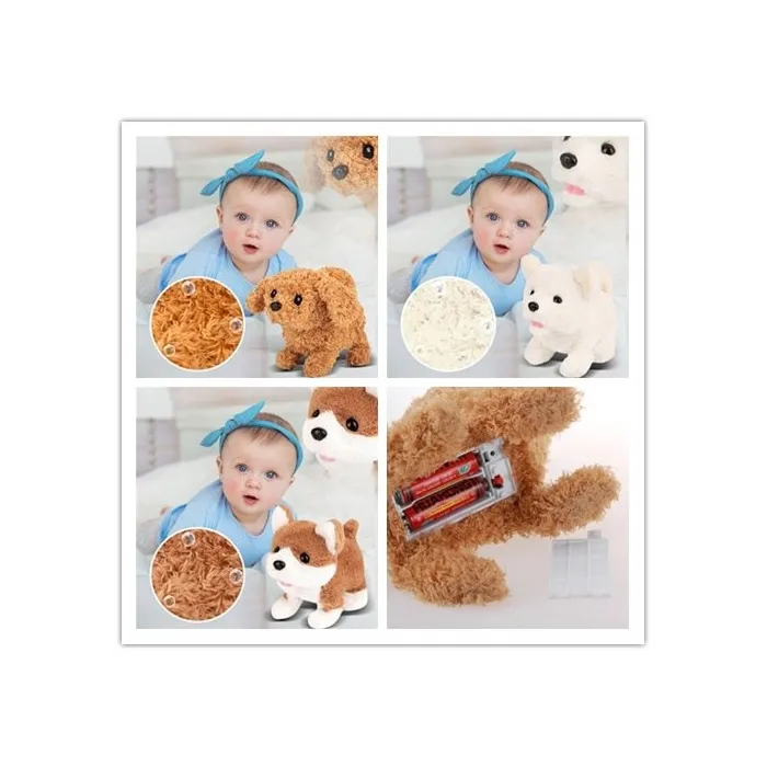 Animales de pelucheRealista Teddy Dog - Juguete eléctrico - Niños