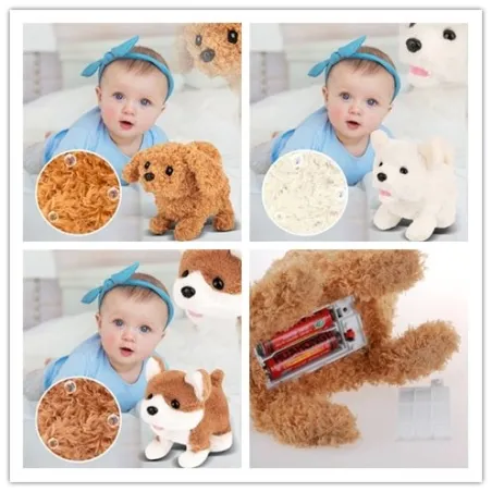 Animales de pelucheRealista Teddy Dog - Juguete eléctrico - Niños
