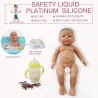 Realistic newborn - baby girl - soft silicone doll - 41cm - 2000g