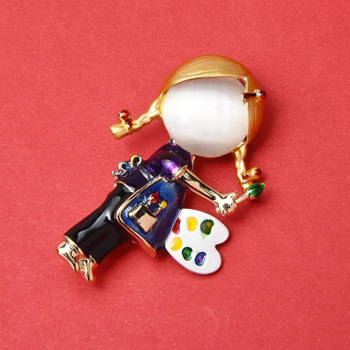Tyttö Brooches