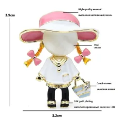 Carry Bag Girl, tunnetuin esittäjä Brooches