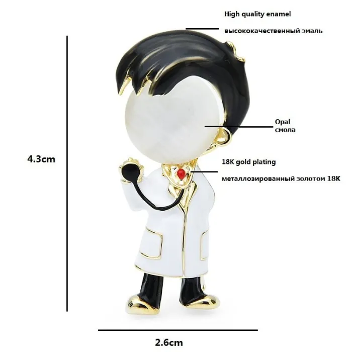 Doktor Brooches