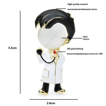 Doctor Brooches
