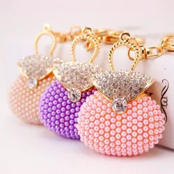 Söpö vaaleanpunainen - Pearl Handbag