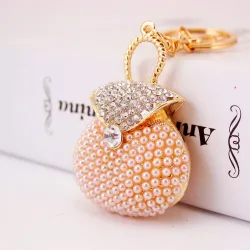 Süßes Pink - Perle Handtasche