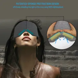 Silk - Sleeping Mask - Travel - Grey