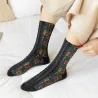 Embroidery Flower Socks - Ethnic StyleDames mode
