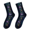 Embroidery Flower Socks - Ethnic StyleDames mode