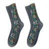 Embroidery Flower Socks - Ethnic StyleDames mode