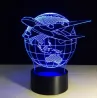 Luces & IluminaciónLámpara de avión - Luz 3D - LED - 7 colores