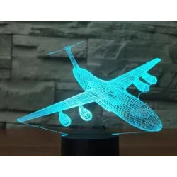 Air Plane Lamp - 3D Light - LED - 7 färger