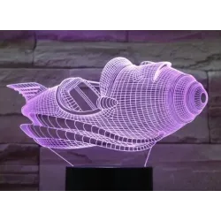 Luces & IluminaciónLámpara de avión - Luz 3D - LED - 7 colores