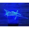 Air Plane Lamp - 3D Light - LED - 7 färger