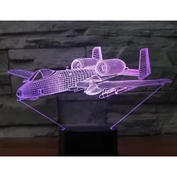 Luces & IluminaciónLámpara de avión - Luz 3D - LED - 7 colores