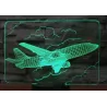 Luces & IluminaciónLámpara de avión - Luz 3D - LED - 7 colores
