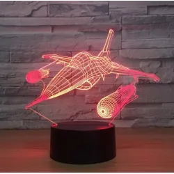 Luces & IluminaciónLámpara de avión - Luz 3D - LED - 7 colores