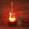 Remote Guitar Night Light - 3D - LED Lamp - 7 Colors