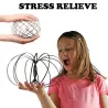 Flödesring - kinetisk vår - fidget spinner - metall anti-stress leksak