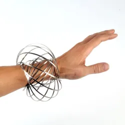 Hilandero inquietoAnillo de flujo - manantial cinético - fidget spinner - metal anti-estrés juguete
