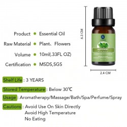 Ätherische Öle für Diffusor / Befeuchter / Massage / Aromatherapie - 10ml - 16 Stück