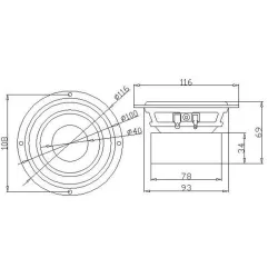 Haut-parleur de moniteur de gamme complète - 2pcs/lot
