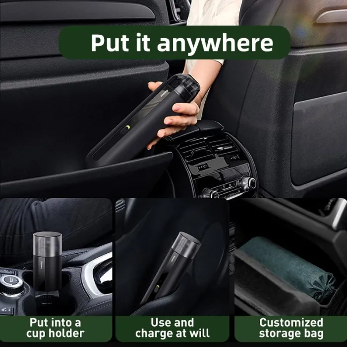 Portable - Voiture - Nettoyeur d'aspirateur - Sans fil - Rechargeable
