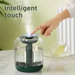 Humidifier de ar - Recarregável - óleo essencial - verde - branco