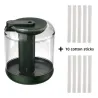 Humidificateur d'air - Rechargeable - Huile essentielle - Vert - Blanc