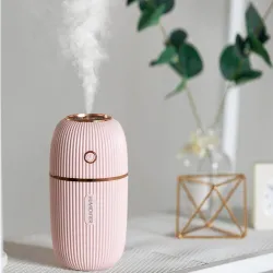 Ultrasonic - Aroma Humidifier - 300ML - cor romântica