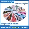 Käytettävissä Face Mask 50pcs / laukku - Ei kuitua - 3 kerrosta