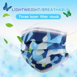 Käytettävissä Face Mask 50pcs / laukku - Ei kuitua - 3 kerrosta