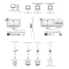 USB - Typ C till Mini - Display Port Cable - Converter- Macbook - Huawei Mate 10
