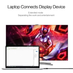 USB - Type C à Mini - Display Port Cable - Convertisseur- Macbook - Huawei Mate 10