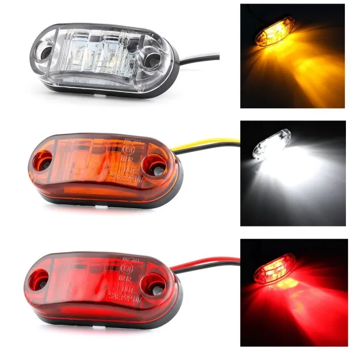 Auto Clearance Taillight - 2 LED Lampa - Bil - Lastbil