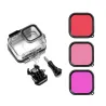 Go Pro 8 - Logement - Case protectrice - Filtres