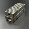 N35 Neodymium magneetit - vahva magneettilohko 20 * 10 * 4mm 4mm: n reikä - 10 kappaletta