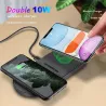 2 i 1 Qi Wireless Charger - Samsung S20 - S10 - Dubbel snabbladdningspad
